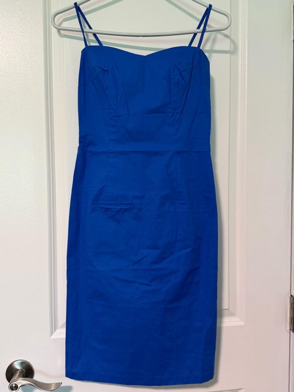 VIA 101 Cobalt Blue Spaghetti-Strap Dress